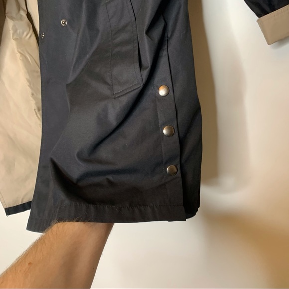 Vintage Ms Cambridge Women sz 14 Overcoat Black 27x33” w shoulder padding - Picture 5 of 9